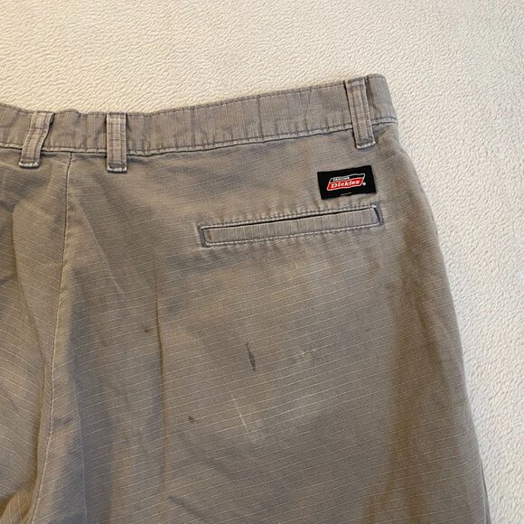 Dickies Men's Work Shorts Size 36 Rip Stop Gray Cotton Casual Wear With STAINS - Picture 10 of 10